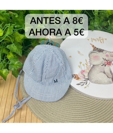 Gorro rayitas marino