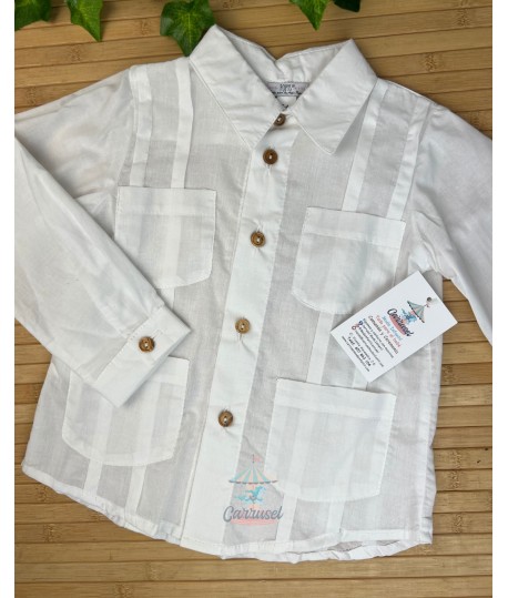 Camisa Cubana 30400/30402 Blanco
