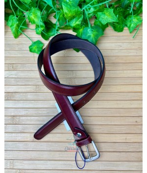 Cinturón Liso 5000/25 Burdeos