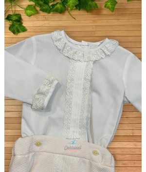 Conjunto Blanco/Rosa