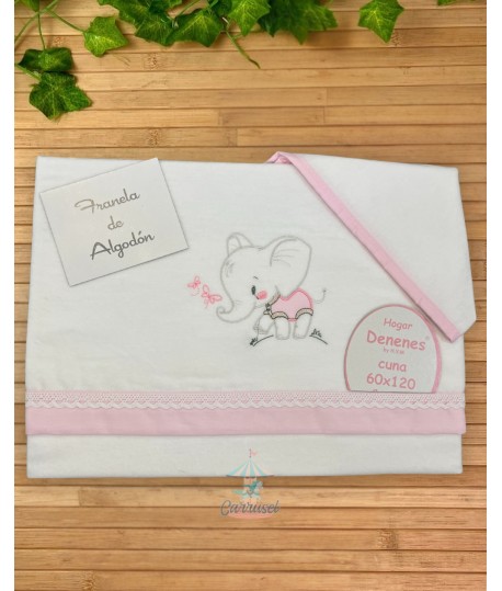 Sábanas Cuna 17102 Rosa
