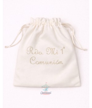 Limosnera Comunión Beige
