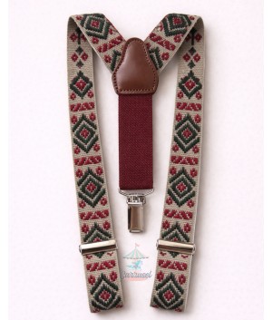 Tirantes 216/25 Camel/Verde