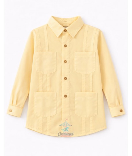 Camisa Cubana 30402 Amarilla