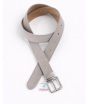 Cinturón Serraje Gris