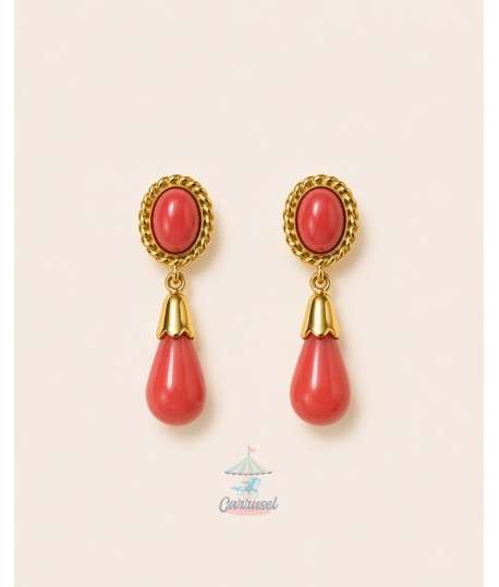 Pendiente 980177 Coral