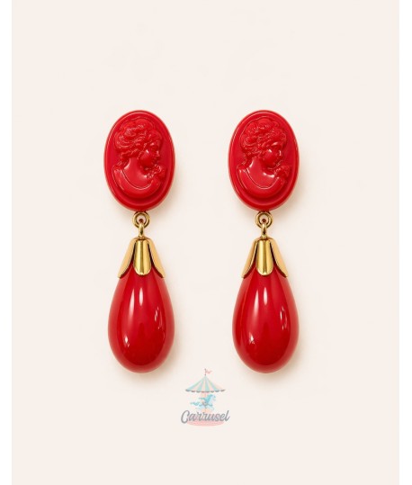 Pendientes 980167 Rojo