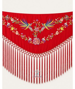 Mantón Fénix Rojo