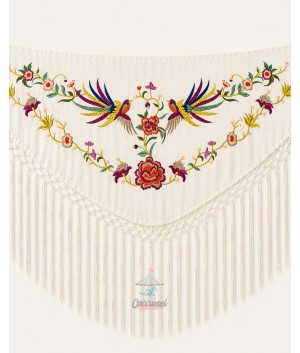 Mantón Fénix Beige