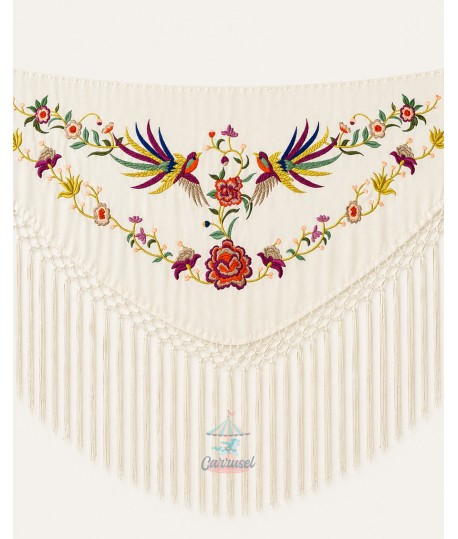 Mantón Fénix Beige