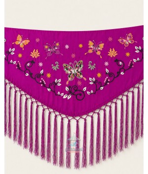 Mantón Mariposa Buganvilla