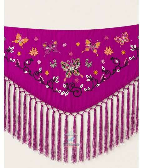 Mantón Mariposa Buganvilla