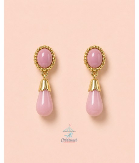 Pendiente 980177 Rosa Empolvado