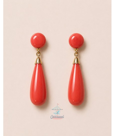 Pendiente 980143 Coral