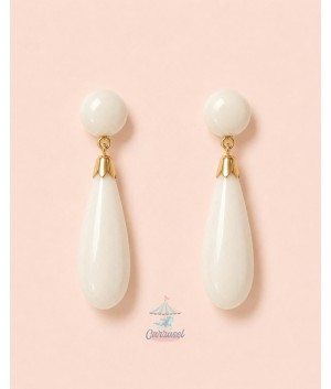 Pendiente 980143 Beige