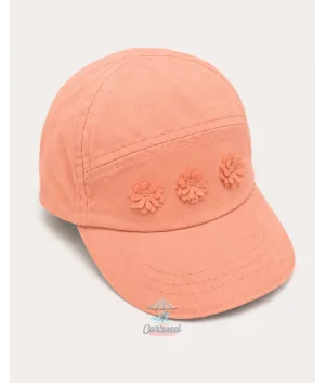 Gorra Tres Flores Salmón