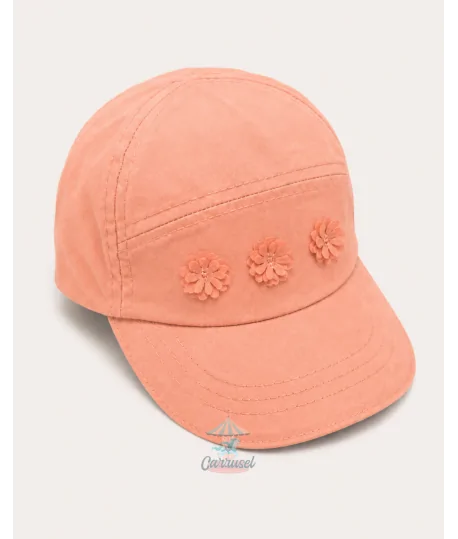 Gorra Tres Flores Salmón