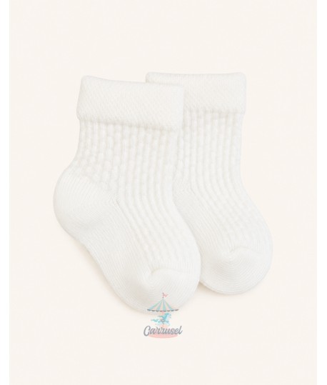 Calcetín Labrado 818 Blanco
