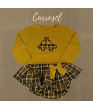 Conjunto coche falda