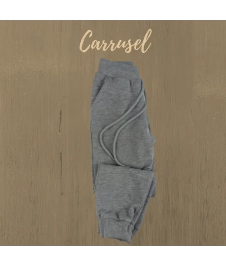 Pantalón chándal afelpado gris