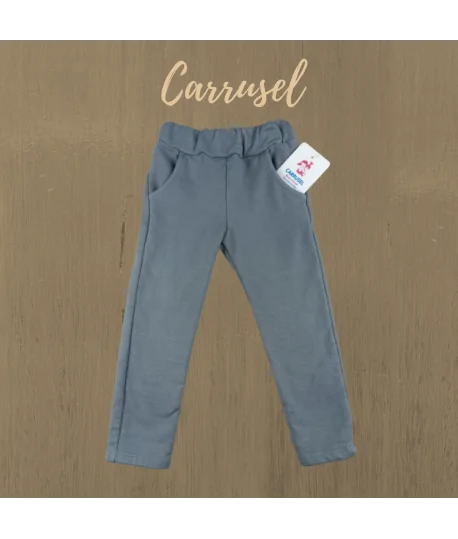 Pantalón algodón unisex gris