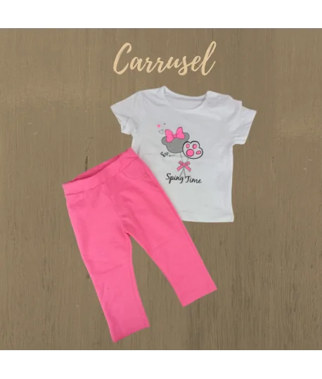 Conjunto Huella Fucsia W5885