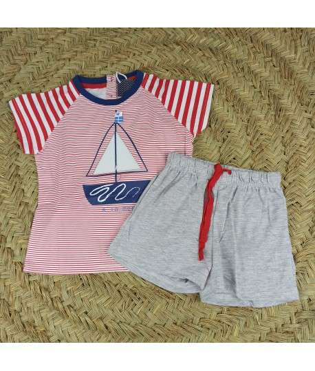Pijama velero rojo
