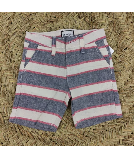 Pantalón corto rayas