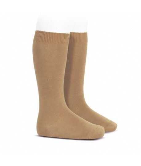 Calcetín Alto Liso CAMEL