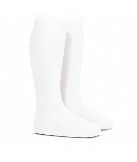 Calcetín Alto Liso BLANCO