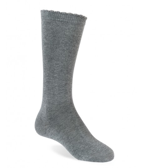 Calcetín Alto Liso J.C GRIS
